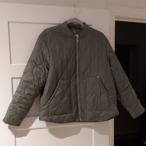 Quilted Olive Green Jacket